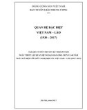 Lịch sử quan hệ đặc biệt Việt Nam – Lào (1930 - 2017)