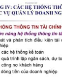 Bài giảng Hệ thống thông tin quản lý: Chương 4 - ThS. Tô Thị Hải Yến