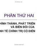 Lịch sử học thuyết kinh tế - Chương 4: Quá trình hình thành học thuyết kinh tế Cổ điển