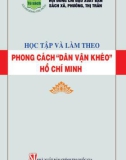 Ebook Học tập và làm theo phong cách Dân vận khéo Hồ Chí Minh: Phần 1