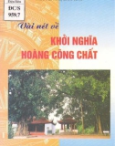 Lịch sử văn hóa - Vài nét về khởi nghĩa Hoàng Công Chất: Phần 1