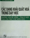 Nghiên cứu khái quát hóa trong dạy học: Phần 1