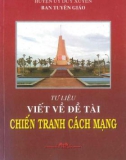 Ebook Tư liệu viết về đề tài chiến tranh cách mạng