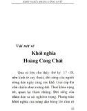 Lịch sử văn hóa - Vài nét về khởi nghĩa Hoàng Công Chất: Phần 2