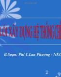 Bài giảng Đường lối xây dựng hệ thống chính trị - Phí Thị Lan Phương