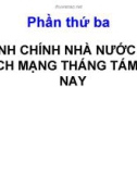 Bài giảng Lịch sử hành chính Nhà nước Việt Nam: Chương 8 - ThS. Nguyễn Xuân Tiến