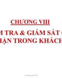 Bài giảng chương 8: Kiểm tra & giám sát các bộ phận trong khách sạn