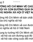 Chương 3: TƯ TƯỞNG HỒ CHÍ MINH VỀ CHỦ NGHĨA XÃ HỘI VÀ CON ĐƯỜNG QUÁ ĐỘ LÊN CHỦ NGHĨA XÃ HỘI Ở VIỆT NAM