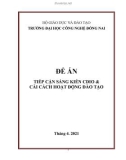 Đề án: Tiếp cận sáng kiến CDIO và cải cách hoạt động đào tạo