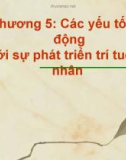 Bài giảng Chương V: Các yếu tố tác động tới sự phát triển cá nhân