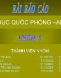 Báo cáo giáo dục quốc phòng : Một số nội dung cơ bản về dân tộc, tôn giáo và đấu tranh phòng chống địch lợi dụng vấn đề dân tộc và tôn giáo chống phá cách mạng Việt Nam