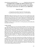 Giải pháp nâng cao hiệu quả rèn luyện kỹ năng giao tiếp cho sinh viên trường Đại học Giao thông vận tải qua giảng dạy các môn Lý luận chính trị