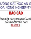 Thảo luận nhóm - Đường lối cách mạng của Đảng cộng sản Việt Nam