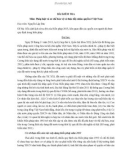 Đề bài: Bối cảnh lịch sử ra đời của Hiến pháp 2013, liên quan đến các quyền con người đã được quy định trong hiến pháp