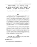 Phương pháp xác suất cải tiến sử dụng mạng bayes đánh giá rủi ro trong lập lịch dự án phần mềm