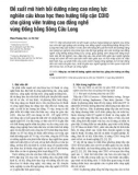 Đề xuất mô hình bồi dưỡng nâng cao năng lực nghiên cứu khoa học theo hướng tiếp cận CDIO cho giảng viên trường cao đẳng nghề vùng Đồng bằng Sông Cửu Long