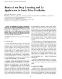 Research on deep learning and its application in stock price prediction