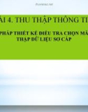 Bài giảng Phương pháp nghiên cứu khoa học: Bài 4 - TS. Hoàng Thanh Liêm