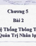 Bài giảng điện tử môn tin học: Hệ Thống Thông Tin Quản Trị Nhân lực