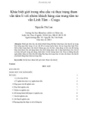 Luận văn Thạc sĩ Xã hội học: Khác biệt giới trong nhu cầu và thực trạng tham vấn tâm lí với nhóm khách hàng của trung tâm tư vấn Linh Tâm - Csaga - Nguyễn Thị Lan