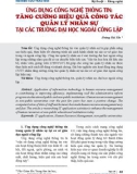 Ứng dụng công nghệ thông tin: Tăng cường hiệu quả công tác quản lý nhân sự tại các trường đại học ngoài công lập