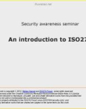 Security awareness seminar: An introduction to ISO27k