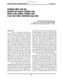 Hướng đến thế hệ người sử dụng thông tin bước vào cổng thông tin của thư viện trường đại học