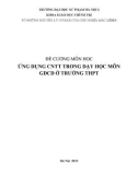 Đề cương môn học: Ứng dụng công nghệ thông tin trong dạy học môn Giáo dục công dân ở trường trung học phổ thông