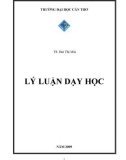 Giáo trình Lý luận dạy học - TS.Bùi Thị Mùi