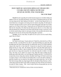 Phát triển du lịch cộng đồng gắn với bảo tồn văn hóa truyền thống người Thái huyện Bá Thước, tỉnh Thanh Hóa