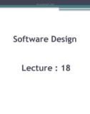 Software design: Lecture 18 - Sheraz Pervaiz