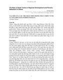 Vai trò của các thị trấn nhỏ trong phát triển vùng và xóa đói giảm nghèo ở Ghana