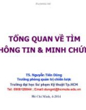 Bài giảng Tổng quan về tìm thông tin & minh chứng - TS. Nguyễn Tiến Dũng