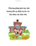 Phương pháp giáo dục ảnh hưởng đến sự thiếu tự tin với bản thân của sinh viên