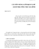 Cải tiến mạng lưới dịch vụ để giảm nhẹ công việc gia đình - Trần Văn Tý