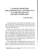 Các phương tiện biểu hiện tính giả định phản thực (counterfactual) ở câu điều kiện tiếng Việt (đối chiếu với tiếng Nhật)