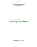 Giáo trình Giáo dục gia đình - Phạm Thị Thu Hồng