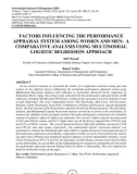 Factors influencing the performance appraisal system among women and men: a comparative analysis using multinomial logistic regression approach