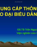 Bài giảng Về cung cấp thông tin cho đại biểu dân cử - GS.TS. Trần Ngọc Đường