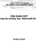 Bài giảng Ứng dụng Công nghệ thông tin trong các trường học thành phố Hà Nội