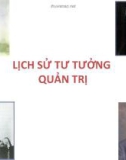 LỊCH SỬ TƯ TƯỞNG QUẢN TRỊ