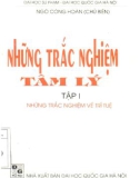 Tâm lý - Những trắc nghiệm về trí tuệ (Tập I): Phần 1