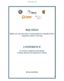 Kỷ yếu hội thảo Nghiên cứu cùng cộng đồng: Ứng dụng nhân học trong phát triển ở vùng dân tộc thiểu số Việt Nam