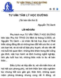 Tâm lý học - Tư vấn tâm lý học đường