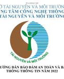 Tài liệu hướng dẫn bảo đảm an toàn và bảo mật hệ thống thông tin năm 2022