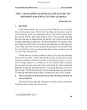 Thực trạng kiểm tra đánh giá kết quả học tập môn tiếng Anh lớp 6 cải cách tại Tp. Hồ Chí Minh