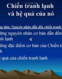 Chiến tranh lạnh