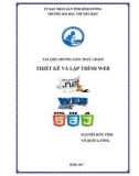 Tài liệu hướng dẫn thực hành Thiết kế và lập trình web: Phần 1 - Trường ĐH Thủ Dầu Một