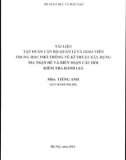 Tài liệu tập huấn cán bộ quản lý và giáo viên trung học phổ thông về kỹ thuật xây dựng ma trận đề và biên soạn câu hỏi kiểm tra đánh giá