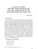 Đa dạng văn hóa thể hiện trong mối quan hệ giữa tộc người đa số và các tộc người thiểu số ở Việt Nam